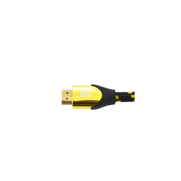 Кабель мультимедійний HDMI M to HDMI M 5.0m V2.1 8K60Hz 4K120Hz black/gold Ritar (YT-HDMI(M)/(M)V2.1-5.0m/19950)