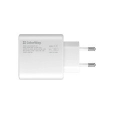 Зарядний пристрій ColorWay Power Delivery Port PPS USB Type-C (45W) white (CW-CHS034PD-WT)