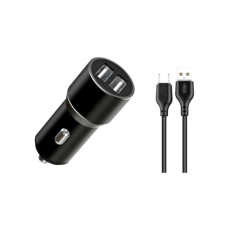 Зарядний пристрій XO 1xUSB + cable USB to Micro 5P TZ09 black (6920680873487)