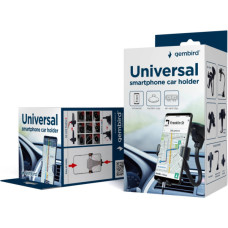 Універсальний автотримач Gembird 65-85 мм, кріплення на скло або дефлектор (TA-CHWAV-01)