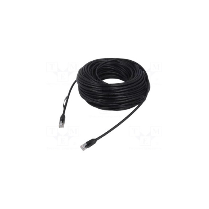 Патч-корд 10м, UTP cat 6 RJ-45 black Vention (IBEBL)