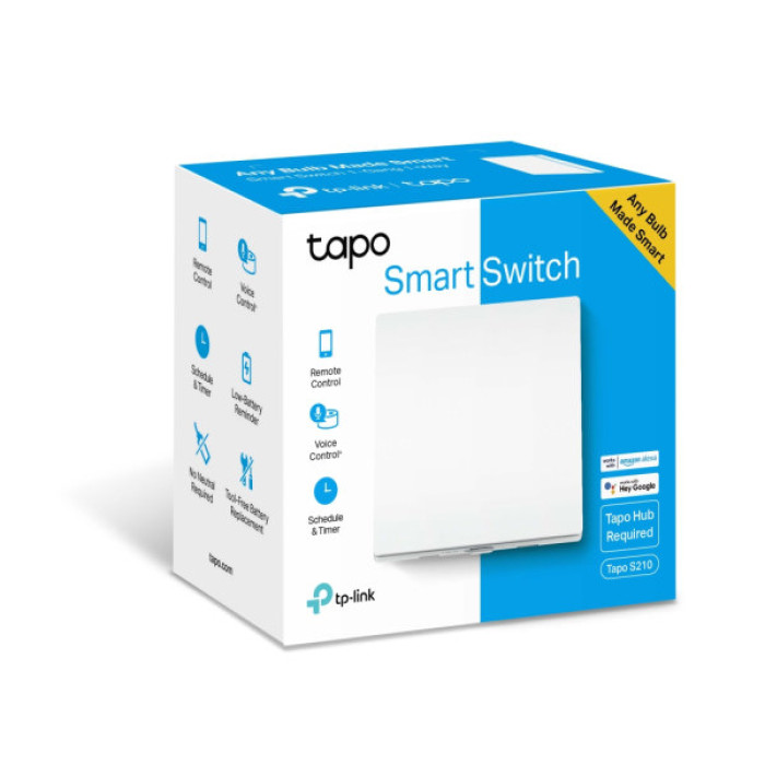 Розумний вимикач TP-Link Tapo S210 868 MHz 250V 4A (TAPO-S210)