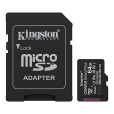 Карта пам'яті Kingston 64GB microSDXC class 10 UHS-I V10 A1 Canvas Select Plus (SDCS3/64GB)