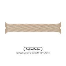 Ремінець до смарт-годинника Armorstandart Braided Solo Loop для Apple Watch 42 (Series 11-10)/41/40/38 Beige Size 6 (144 mm) (ARM64893)
