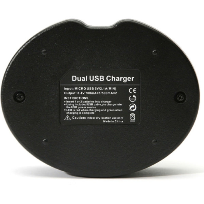 Зарядний пристрій для фото PowerPlant Canon Dual LP-E8 (DV00DV3255)