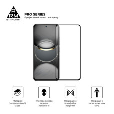 Скло захисне Armorstandart Pro Tecno Spark 30 Pro 4G (KL7) Black (ARM83308)