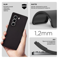 Чохол до мобільного телефона Armorstandart Matte Slim Fit Infinix Hot 50 Pro Plus 4G Camera Black (ARM84475)