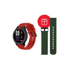 Смарт-годинник 2E Motion GT2 47mm Black-red + ремінець зелений (2E-CWW21BKRD-WS)