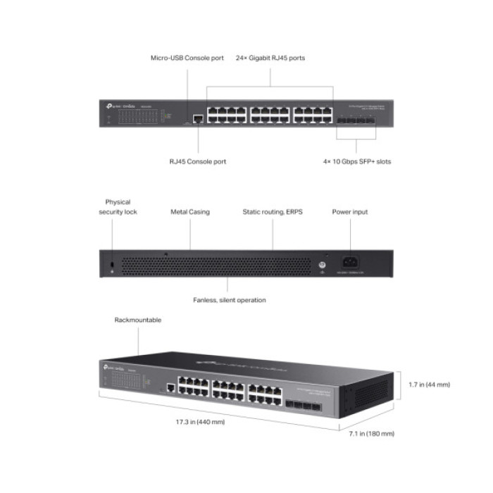 Комутатор мережевий TP-Link SG3428X