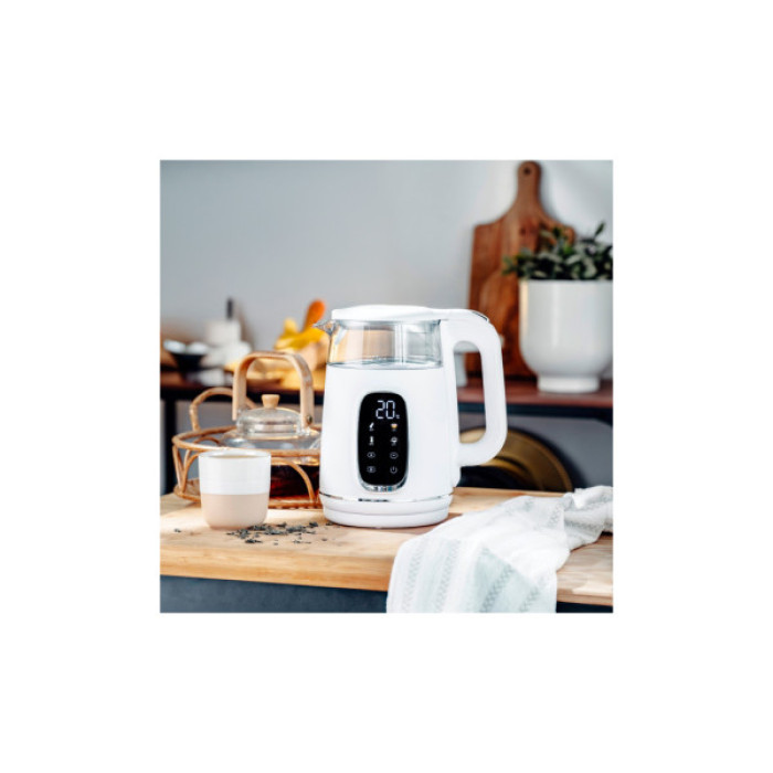 Електрочайник Adler AD 1305 white silver