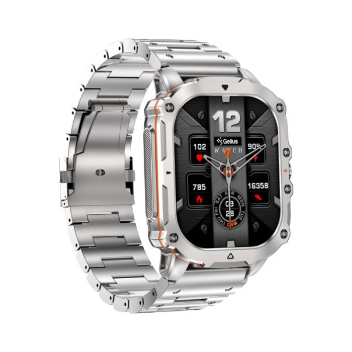 Смарт-годинник Gelius Tactical Heavy (GP-SW016) Silver Titan (2099901019103)