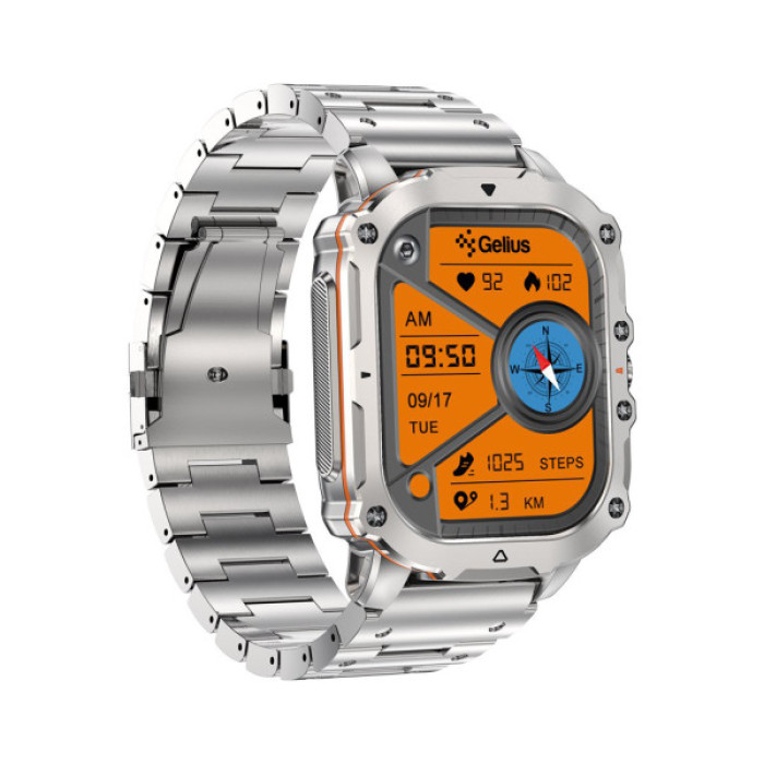 Смарт-годинник Gelius Tactical Heavy (GP-SW016) Silver Titan (2099901019103)
