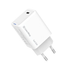 Зарядний пристрій ColorWay GaN Mini 65W PD Port PPS USB-C white (CW-CHS049PD-WT)