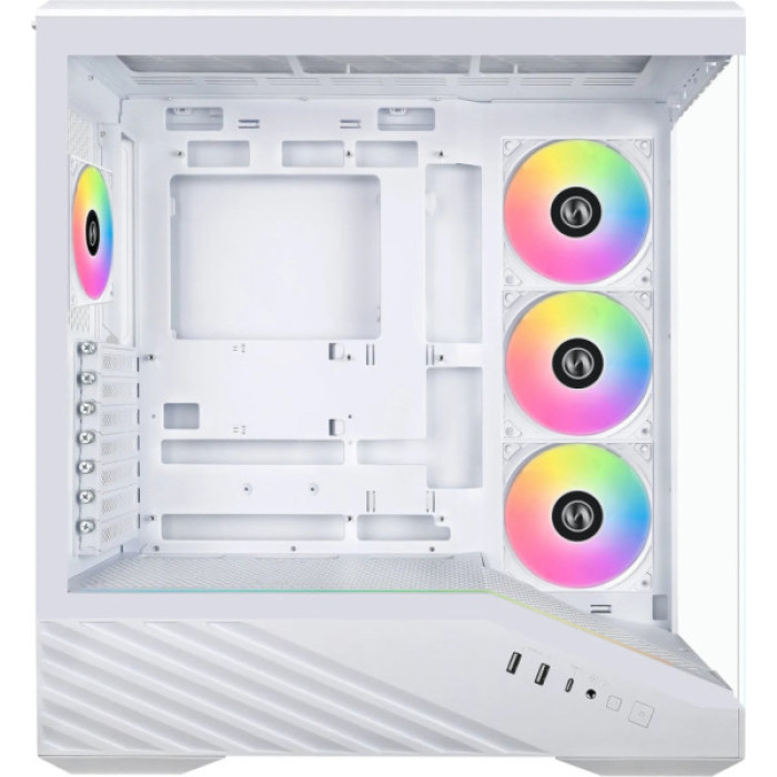 Корпус для ПК Lian Li V100R case with pre-installed four 120mm RGB PWM fan, White (G99.V100RW.01)