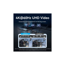 Концентратор Vention USB-C 9-in-1 HDMI 60Hz + 2xUSB 3.0 + RJ45 + SD/TF + 3.5mm + PD 100W (TGVHB)