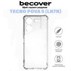 Чохол до мобільного телефона BeCover Anti-Shock Tecno POVA 5 (LH7n) Clear (710857)