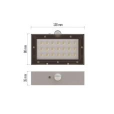 Світильник EMOS 350 лм IP65 4000K PIR (ZG161S)
