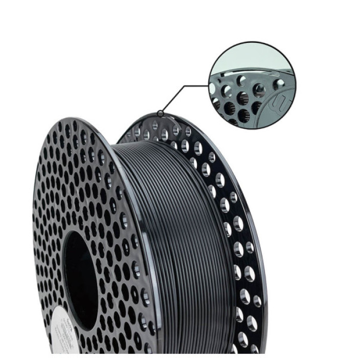 Пластик для 3D-принтера AzureFilm ABS-Plus 1,75mm 1kg BLACK (FAP171-9005)