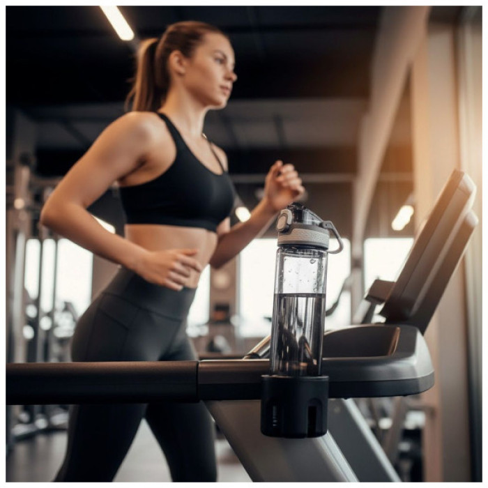 Пляшка для води Line Art Rosario 700 мл сірий (60013918LA-07)