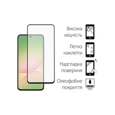 Чохол до мобільного телефона Dengos Kit Samsung Galaxy A56 Matte + glass (Black) (DG-KM-141)