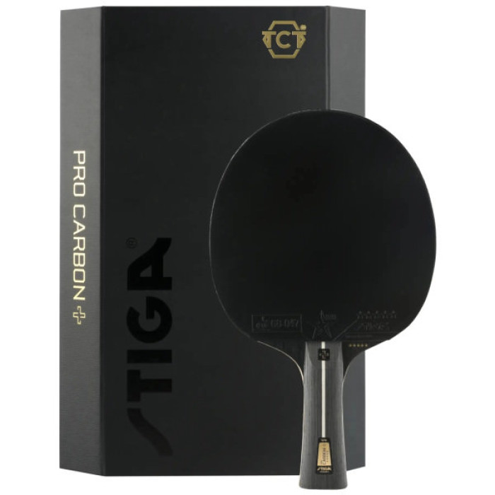 Ракетка для настільного тенісу Stiga Pro Carbon Plus 5 Star FL (1215-2820-01) (931105)