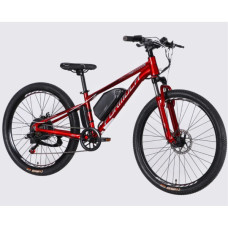 Електровелосипед Formula 26" eMOTION DD FR рама-13" 36B 10А*г 500Вт 2026 червоно-сріблястий (ELB-FR-26-153)