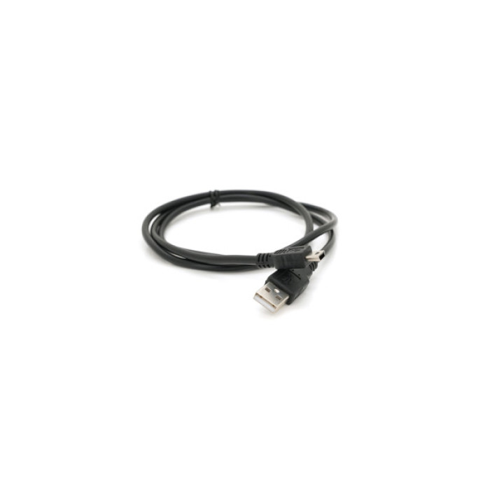 Дата кабель USB 2.0 AM to Mini 5P 0.8m black Voltronic (YT-C/AM-1MnB/5728)