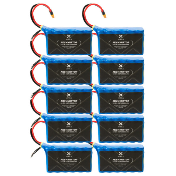 Акумулятор для дрона Vinga Li-Ion 6S2P 10000mAh коробка 10 шт (JHY Li-Ion 21700 5000mAh) (V6S2P-10PCS-10000MAH)