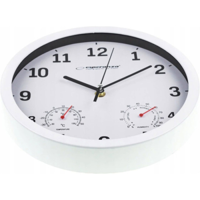 Настінний годинник Esperanza Wall Clock Lyon 25см White (EHC016W)