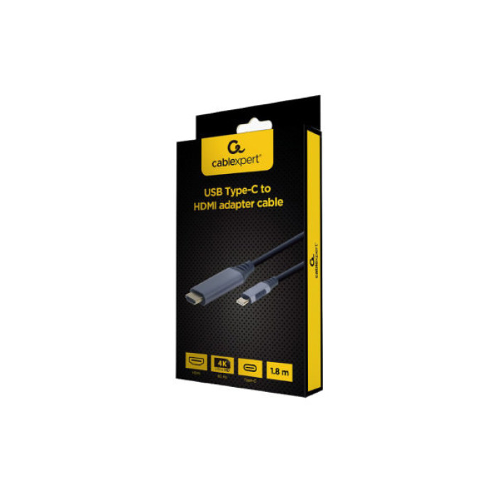 Кабель мультимедійний USB-C to HDMI M 1.8m 4K60Hz Cablexpert (CC-USB3C-HDMI-01-6)
