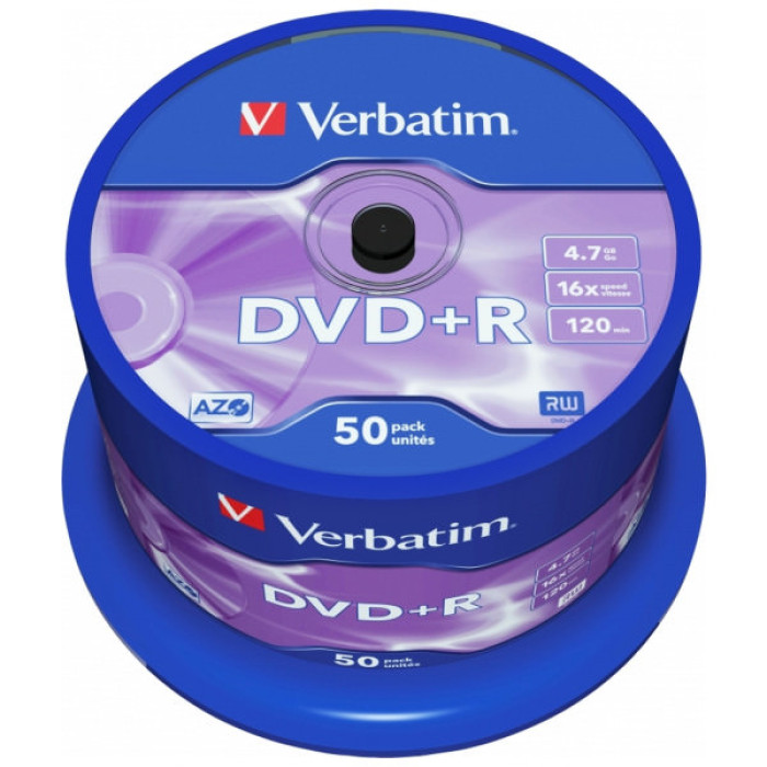 Диск DVD Verbatim 4.7Gb 16X CakeBox 50 шт (43550)