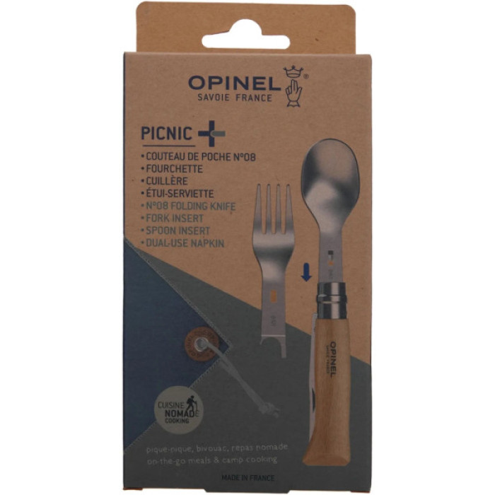 Ніж Opinel 8 VRI Inox Picnic+ (002500)