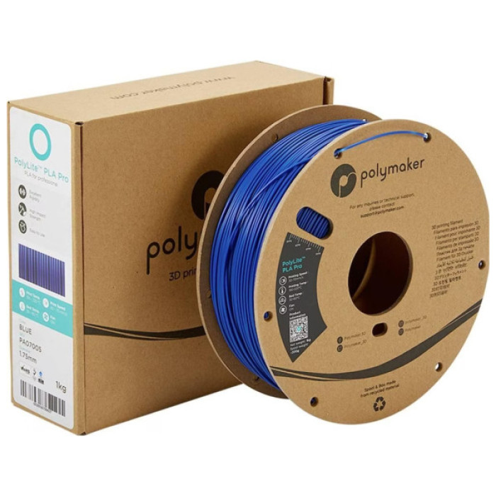 Пластик для 3D-принтера Polymaker PLA POLYLITE PRO 1,75mm 1kg BLUE (PA07005)