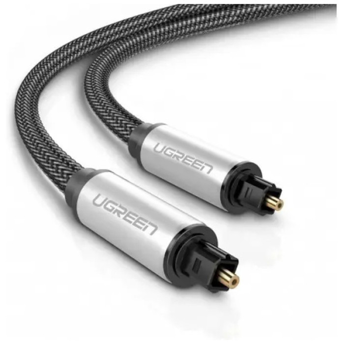 Кабель мультимедійний Optical Toslink 1.5m AV108 black UGREEN (10542)