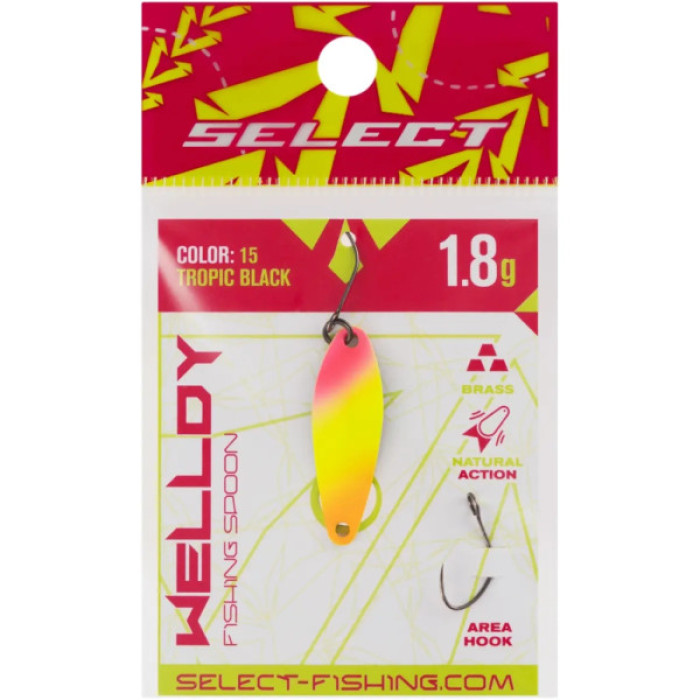 Блешня Select Welldy 1.8g 31mm 15 Tropic Black (1870.80.92)