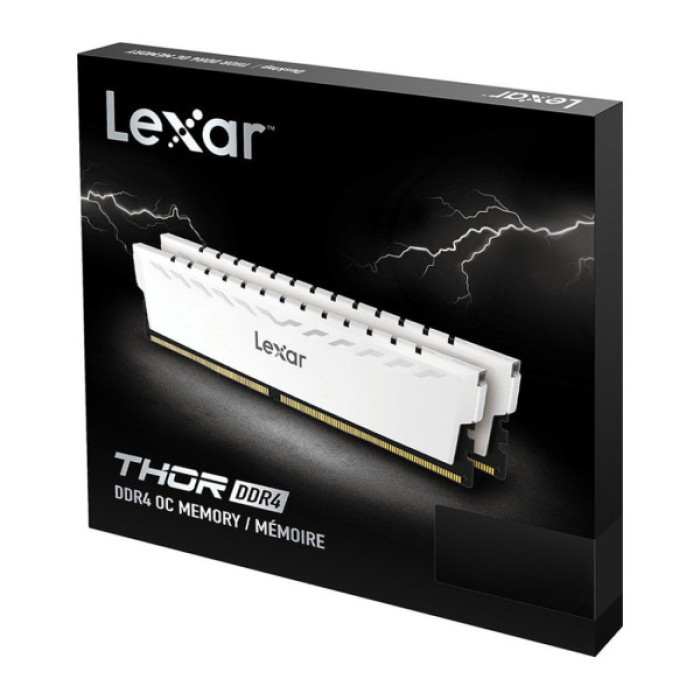 Модуль пам'яті для комп'ютера DDr432GB (2x16GB) 3600 MHz Thor White Lexar (LD4BU016G-R3600GDWG)