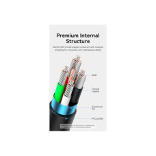 Дата кабель USB 2.0 AM to USB-C 3.0m 3.0A (18W) PVC black Vention (CTHBI)