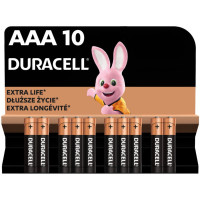 Батарейка Duracell AAA лужні 10 шт. в упаковці (5002509/5006462)