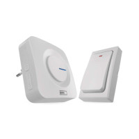 Дверний дзвінок EMOS бездротовий P5729 живлення від мережі 220В з кнопкою BATTERY-FREE (P5729)