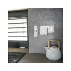 Дверний дзвінок EMOS бездротовий P5729 живлення від мережі 220В з кнопкою BATTERY-FREE (P5729)