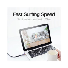 Патч-корд 5м, FTP cat 7 RJ-45 black Vention (ICABJ)