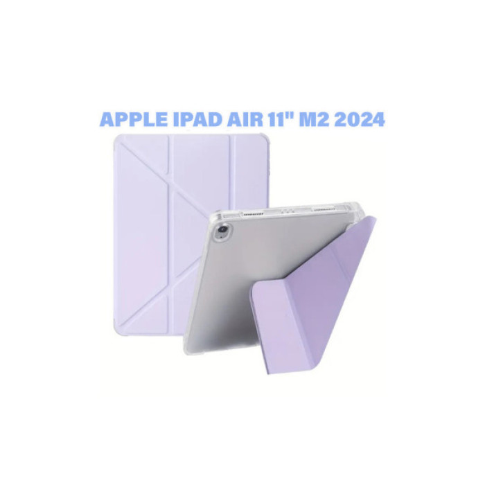 Чохол до планшета BeCover Ultra Slim Origami Transparent Apple iPad Air 11" M2/M3 (2024/2025) Purple (711392)