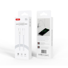 Дата кабель USB-C to USB-C 1.0m 60W white XO (NBQ260A_С_White)