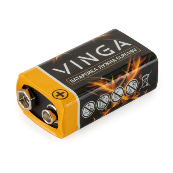 Батарейка 9V 6LR61 Alkaline Vinga (VJAB9V1)