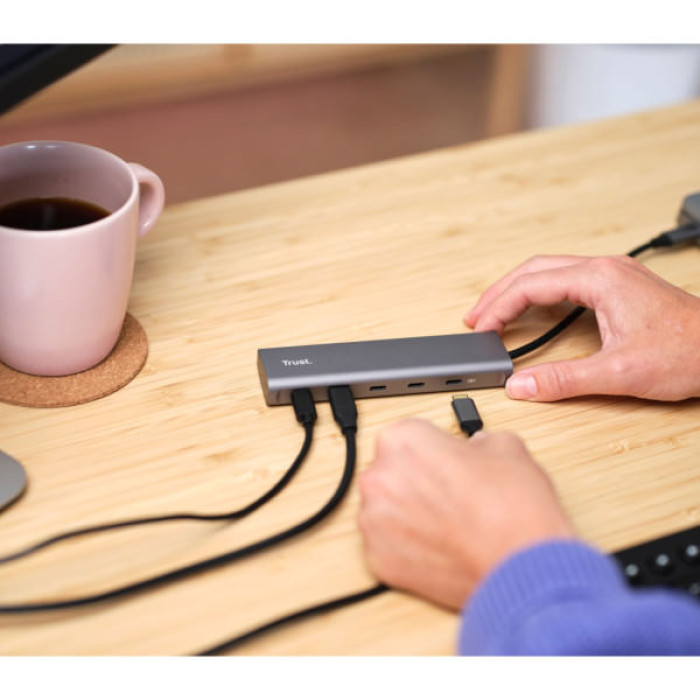 Концентратор Trust Halyx 5-Port USB-C Hub (25136)