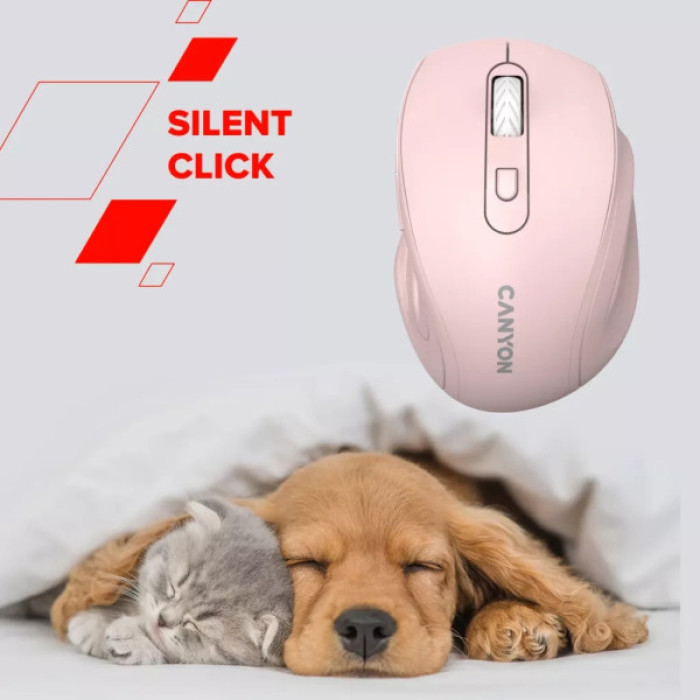 Мишка Canyon OnClick 20 Wireless Pink (CNE-CMSW20P)