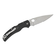 Ніж Spyderco Native Chief Satin BD1N Serrated Black FRN (C244PSBK)