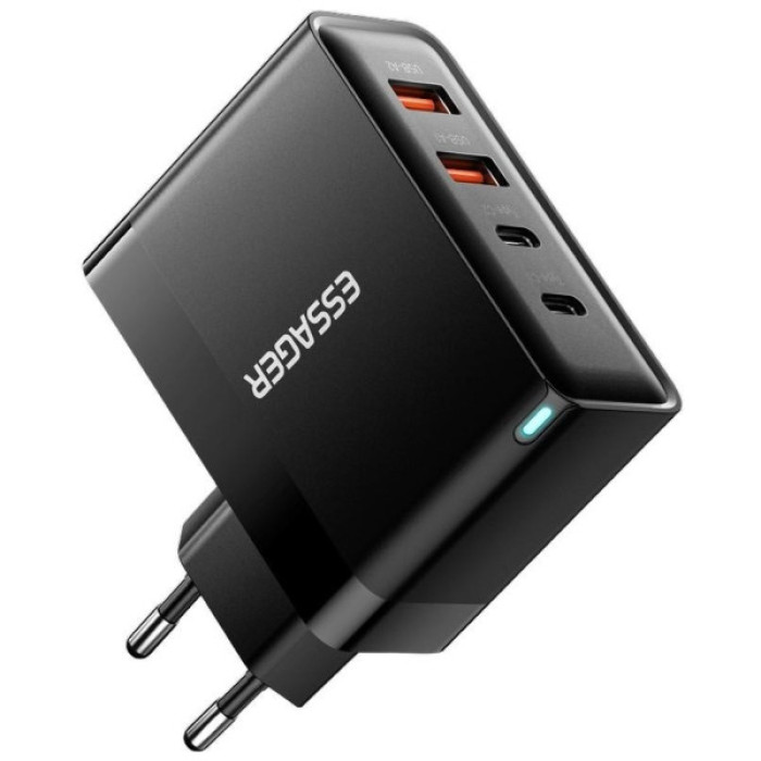 Зарядний пристрій 2xUSB-C + 2xUSB 100W Essager (ECT2CA-QYB01-Z)