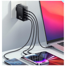 Зарядний пристрій 2xUSB-C + 2xUSB 100W Essager (ECT2CA-QYB01-Z)