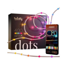 Гірлянда Twinkly Smart LED Dots Lights RGB 400 Gen II, IP44, 20м, прозорий (TWD400STP-TEU)